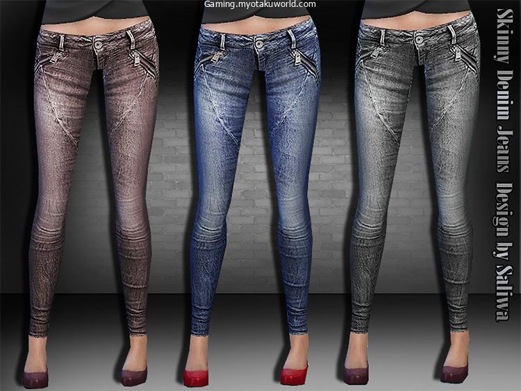 21 Sims 4 Low Rise Jeans CC (Maxis Match + Alpha) - Gaming - MOW