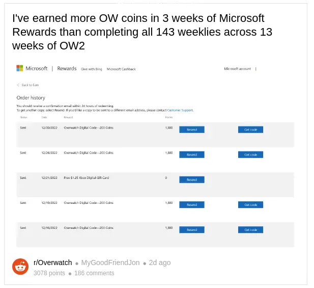 Overwatch 2: How to earn free Overwatch Coins through Microsoft Rewards  program